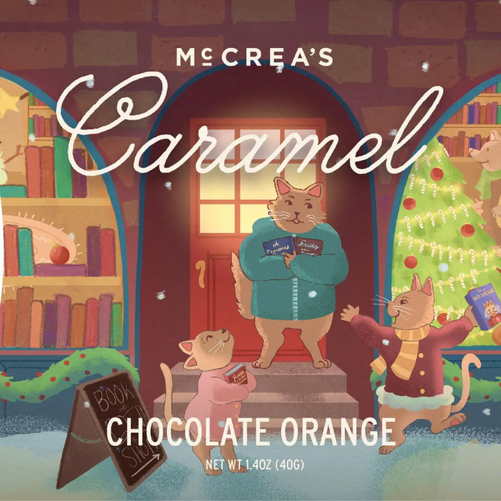 Holiday Book Browsing Chocolate Orange Caramels