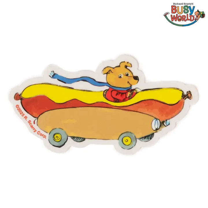 Richard Scarry® Hot Dog Car Sticker