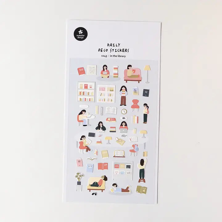 Sticker Sheet - In the Library