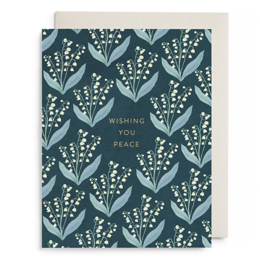 Lily of the Valley Sympathy Greeting Card