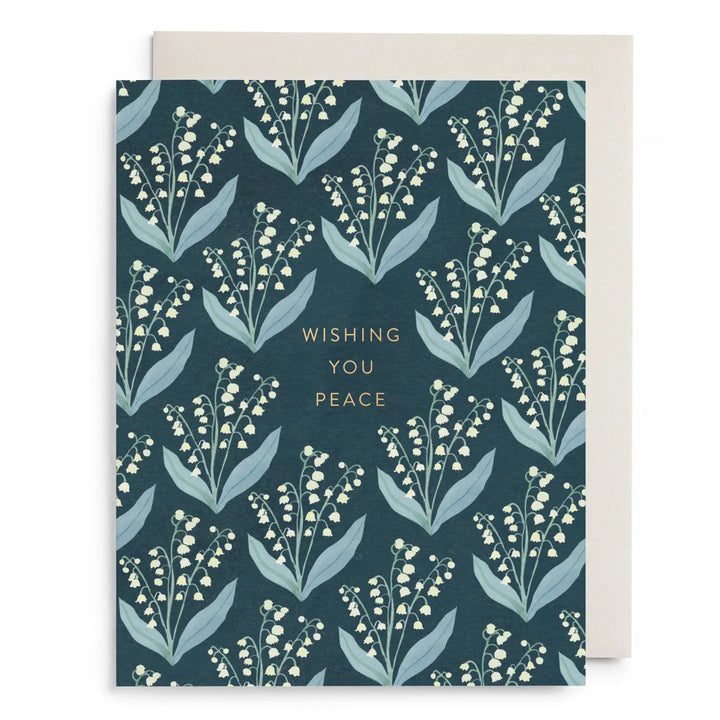 Lily of the Valley Sympathy Greeting Card