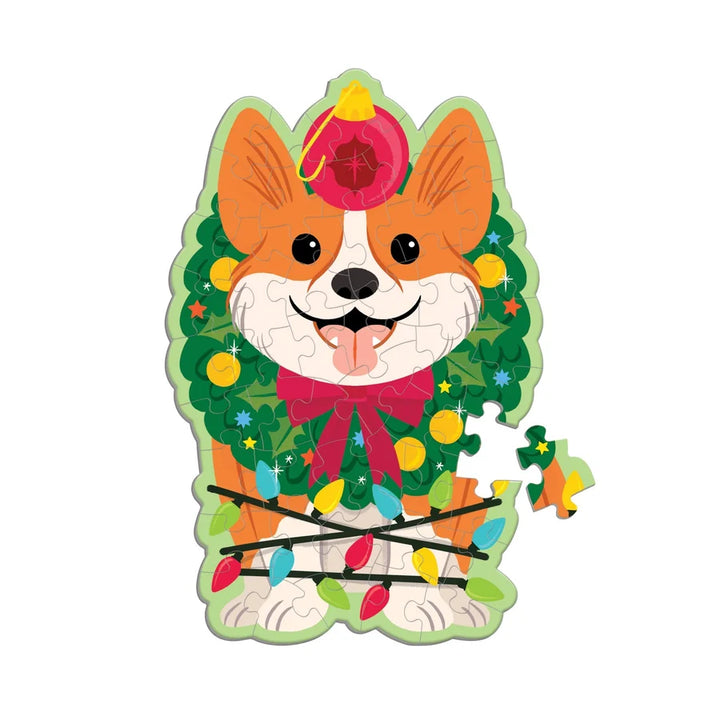 Scratch and Sniff Christmas Corgi Puzzle