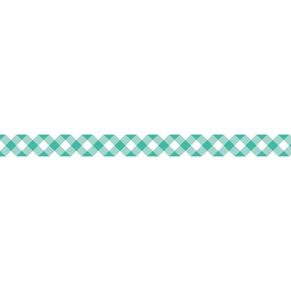 Thick Checkered Green Washi Tape