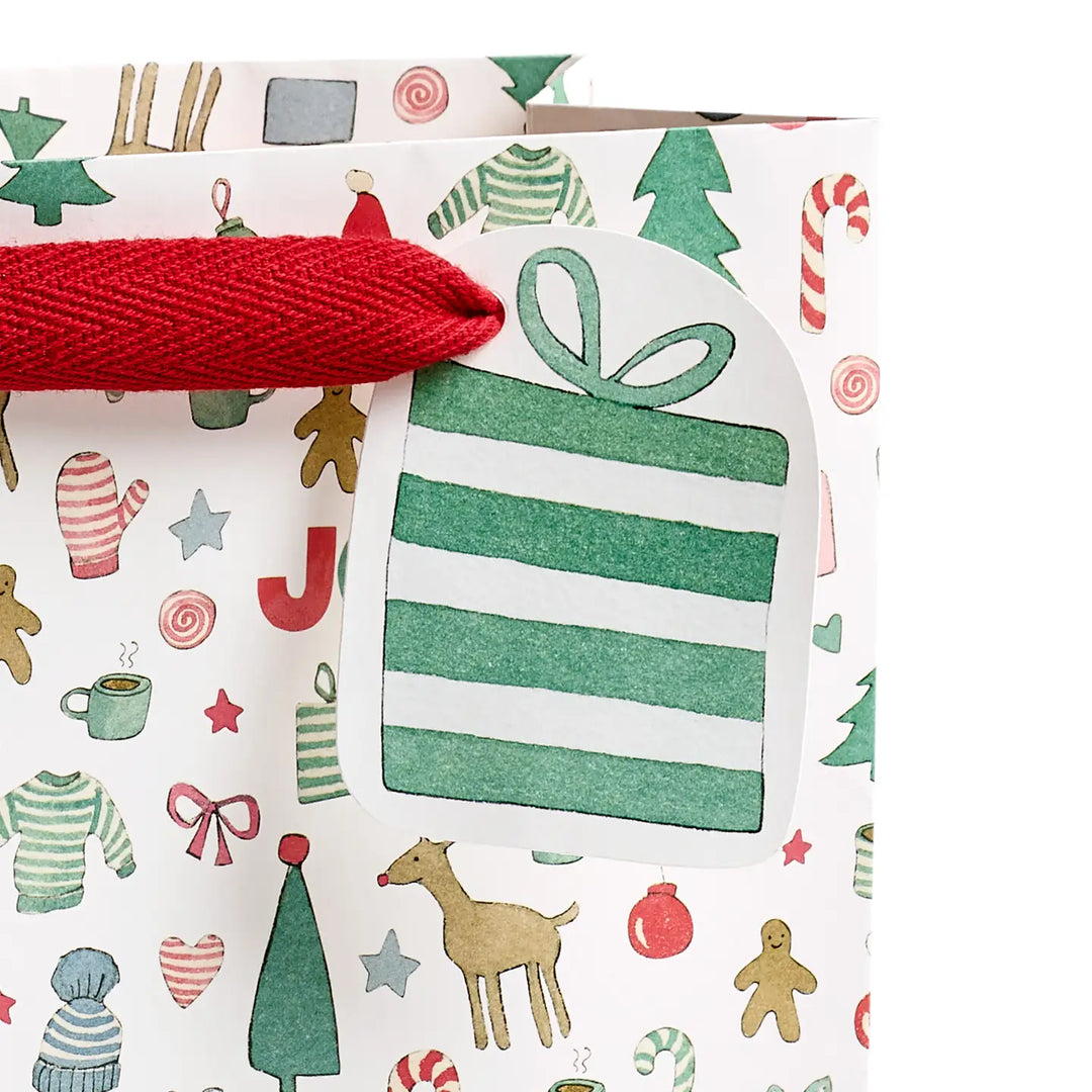 Merry Motif Small Gift Bag