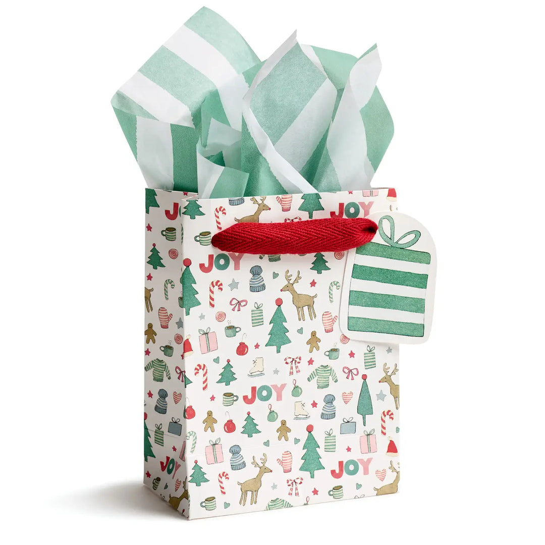 Merry Motif Small Gift Bag