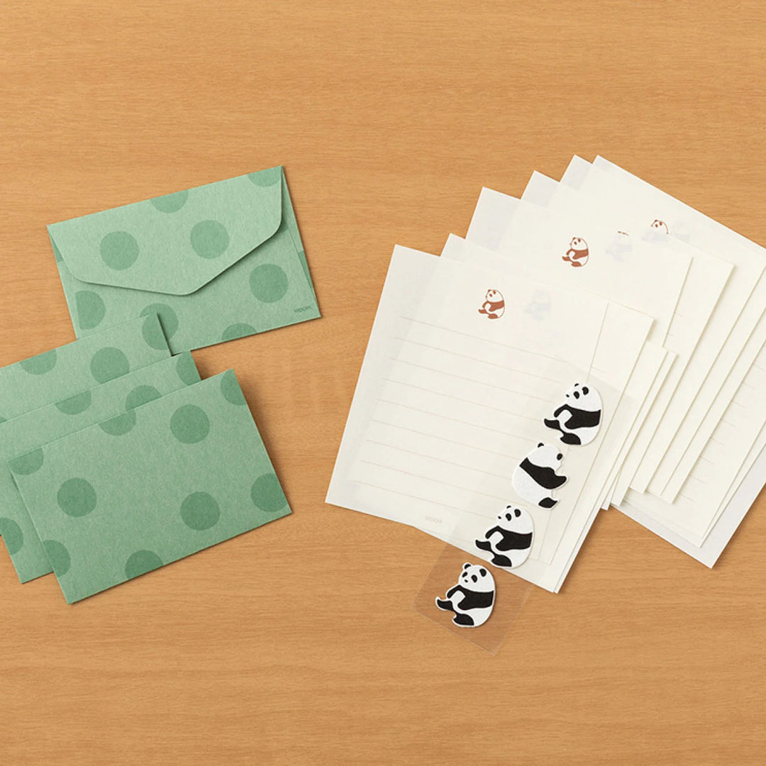 Letter Set with Stickers - Panda