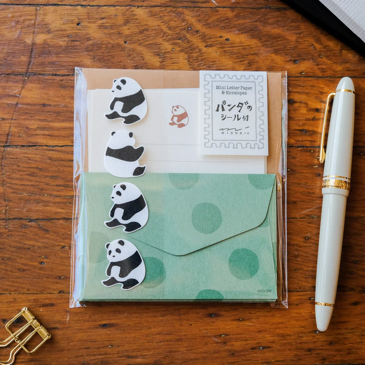 Letter Set with Stickers - Panda