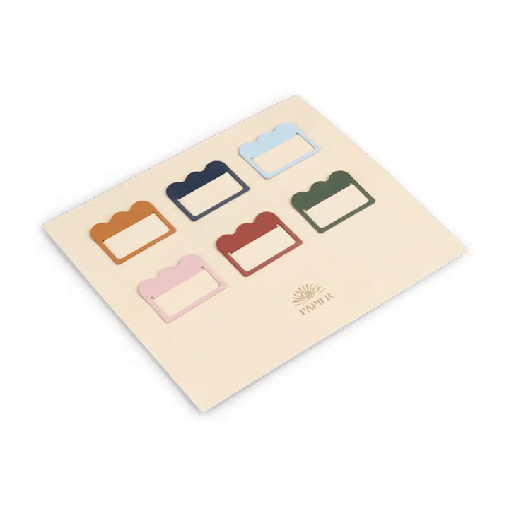 Metal Index Tabs - Cloud