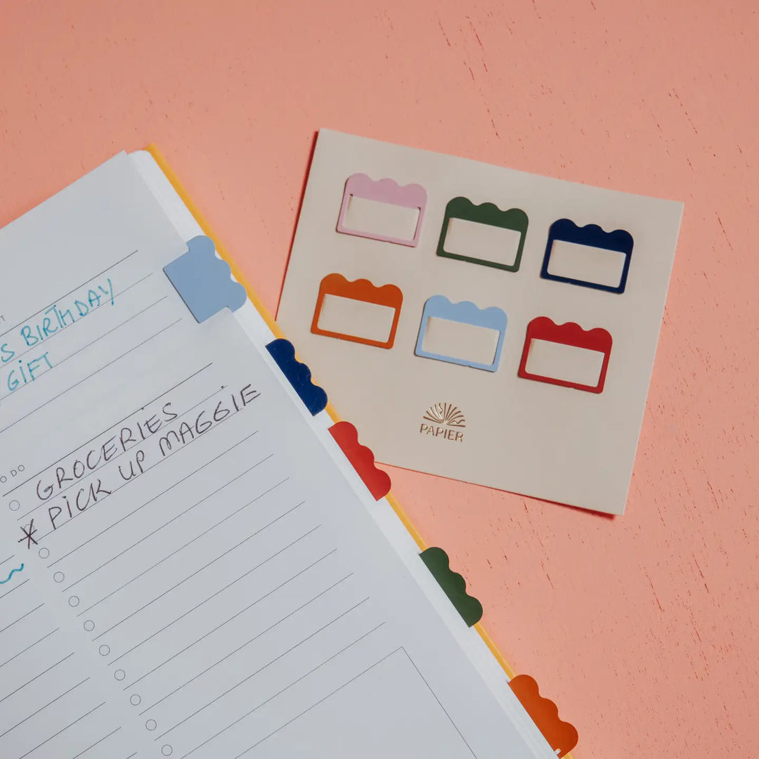 Metal Index Tabs - Cloud