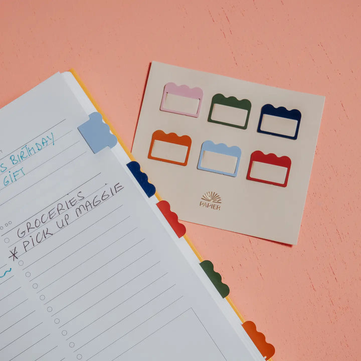 Metal Index Tabs - Cloud