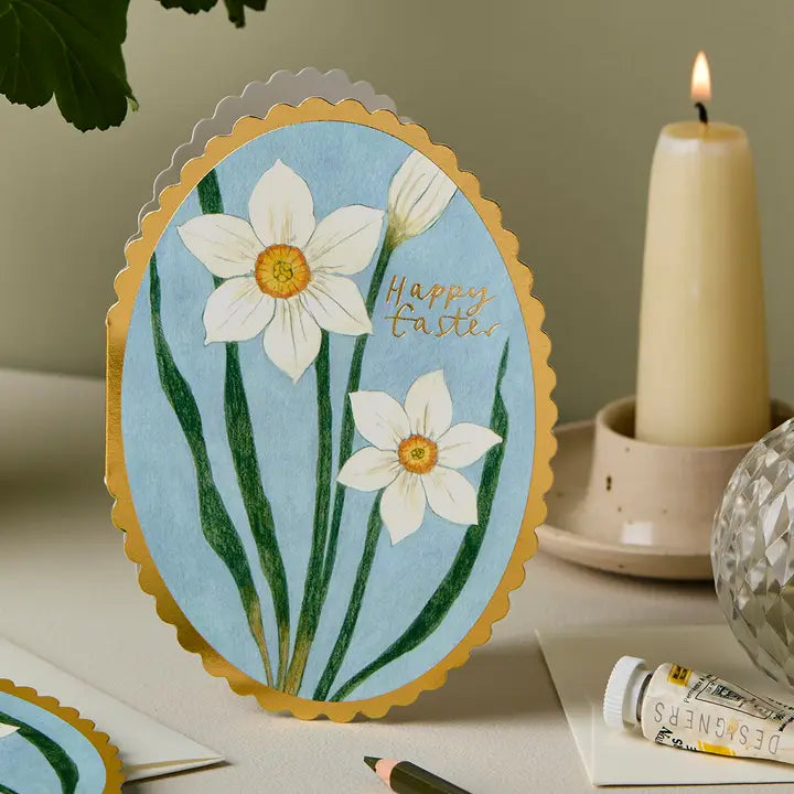 Narcissus Happy Easter Card