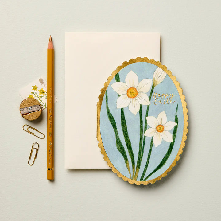 Narcissus Happy Easter Card
