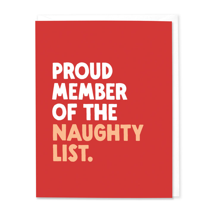 Proud Member of the Naughty List Holiday Card (Set of 8)