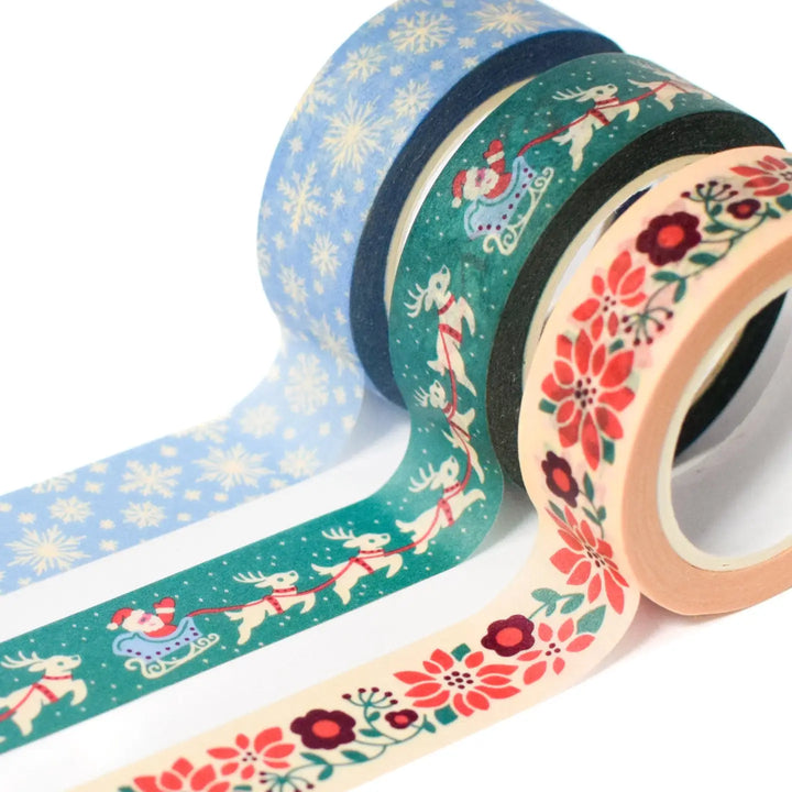 Christmas Poinsettia Washi Tape