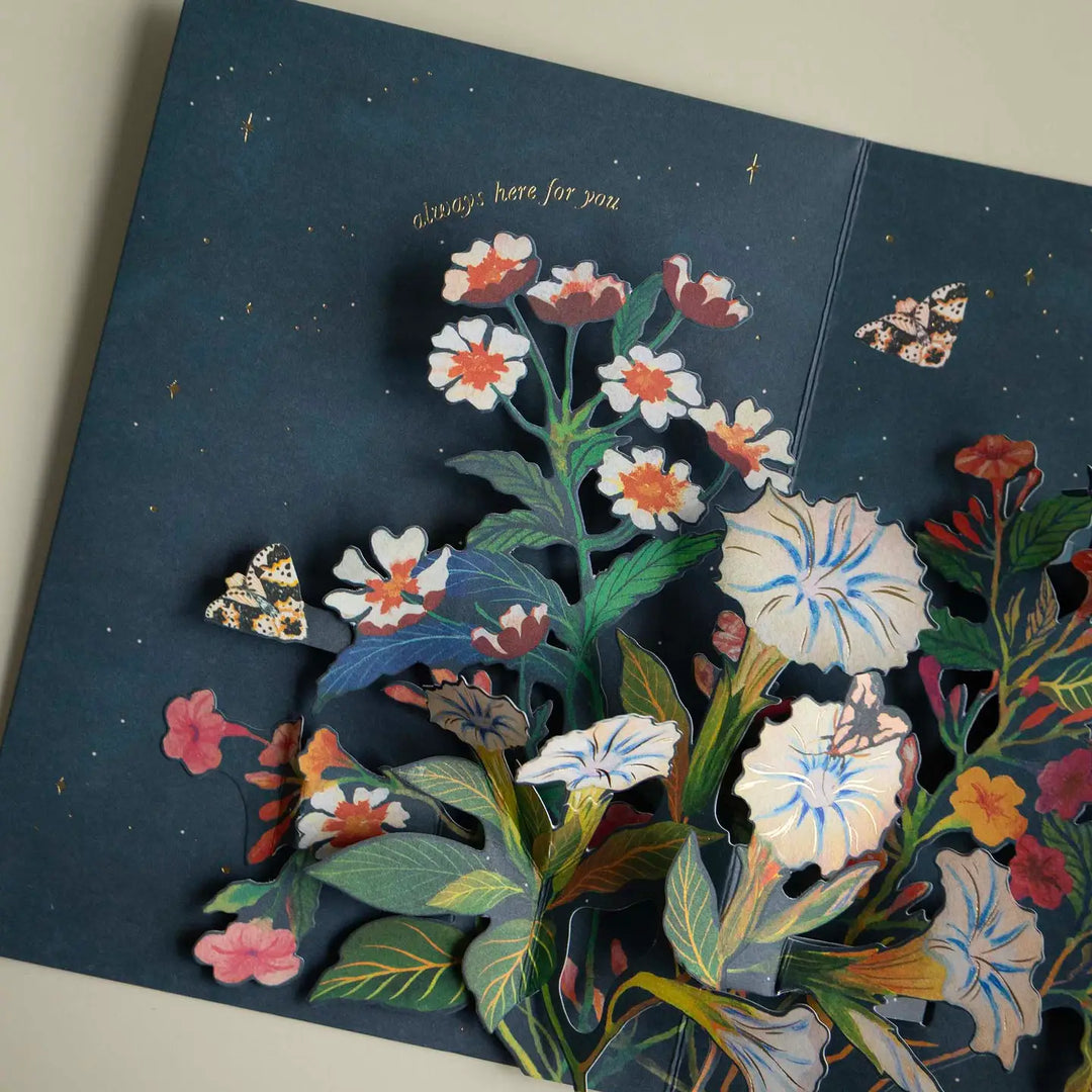 Night Garden Sympathy Pop-Up Card
