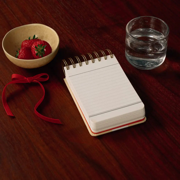 Chunky A6 Hardcover Spiral Notepad - Very Cherry