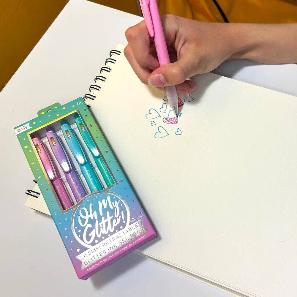Oh My Glitter! Retractable Gel Pens - Set of 4