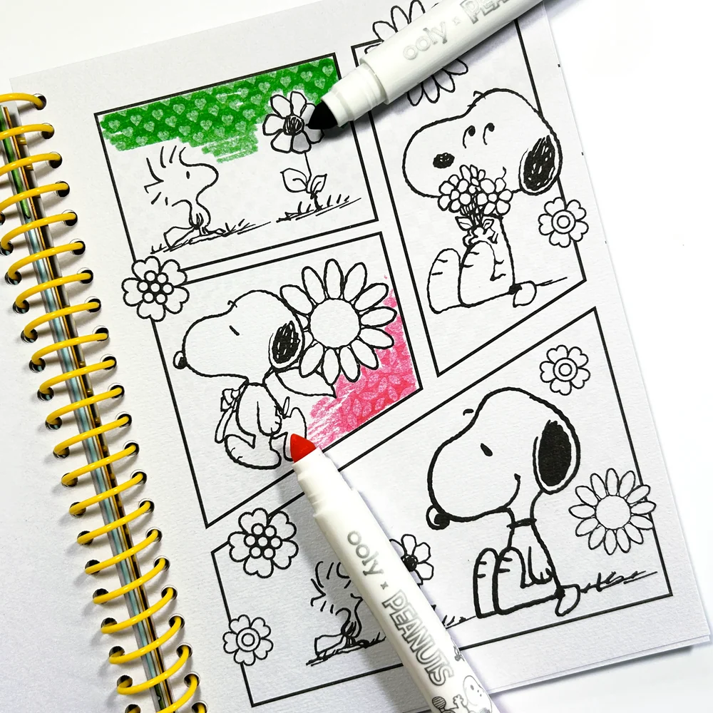 OOLY x Peanuts Coloring Activity & Sticker Kit