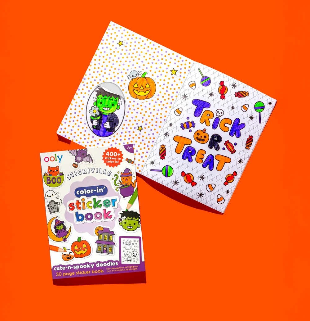Stickiville Color-In' Sticker Book: Jolly Cheer Doodles