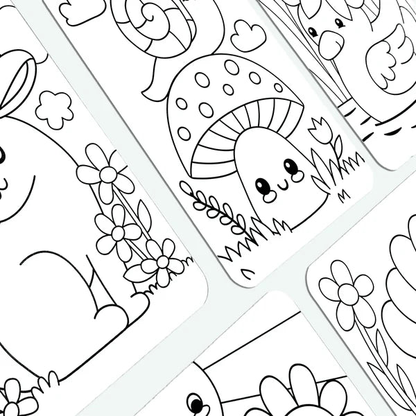 Undercover Art Hidden Pattern Coloring Activity Art Cards - Garden Pals