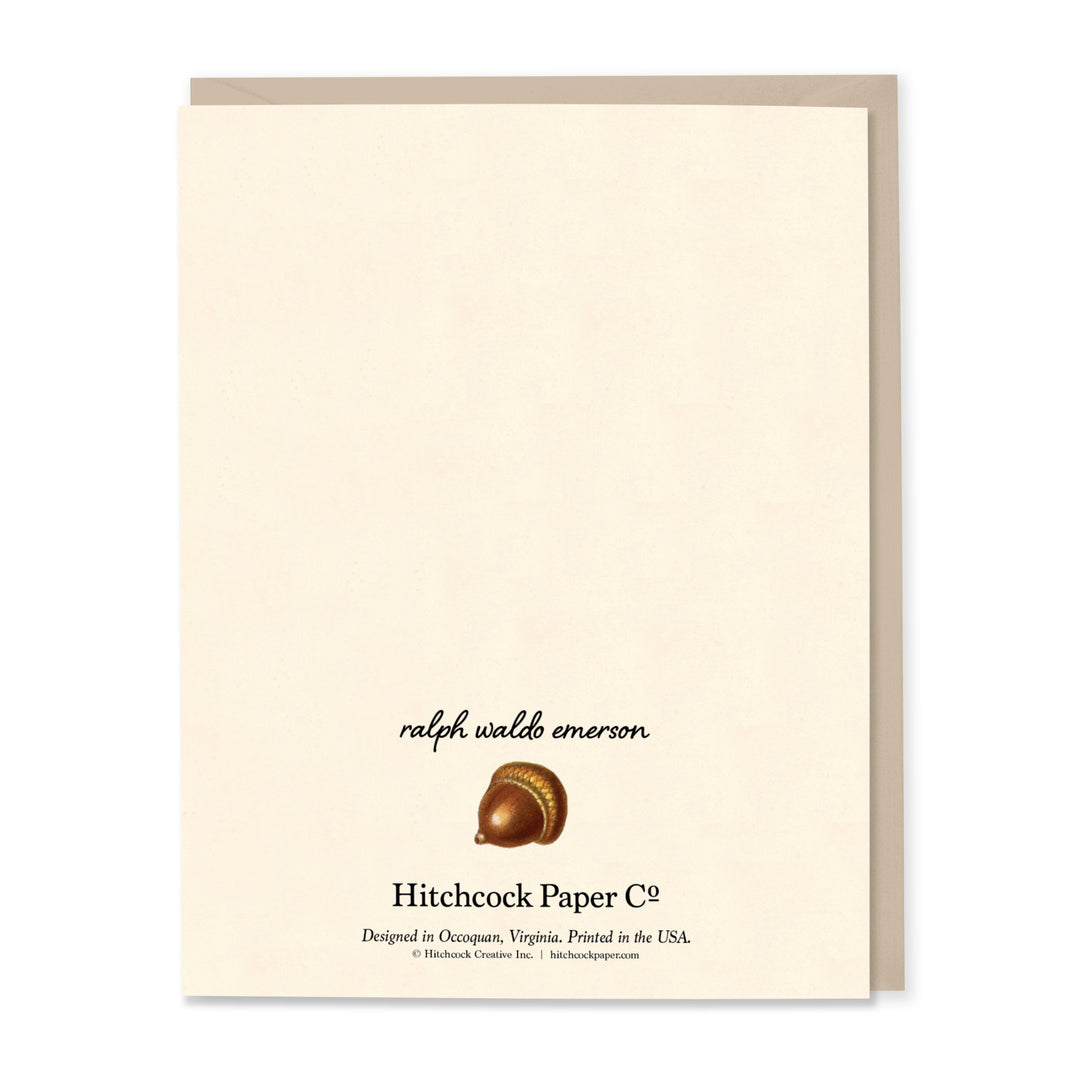 One Acorn Encouragement Card