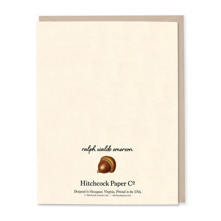 One Acorn Encouragement Card