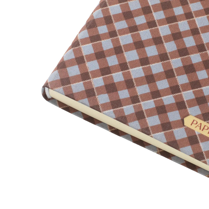 Softcover Fabric Notebook - Petals & Plaid