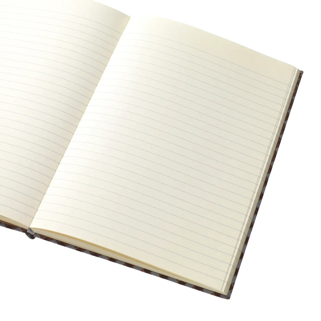 Softcover Fabric Notebook - Petals & Plaid
