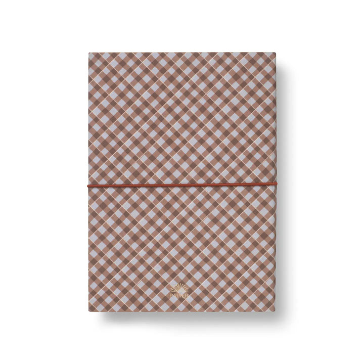 Softcover Fabric Notebook - Petals & Plaid