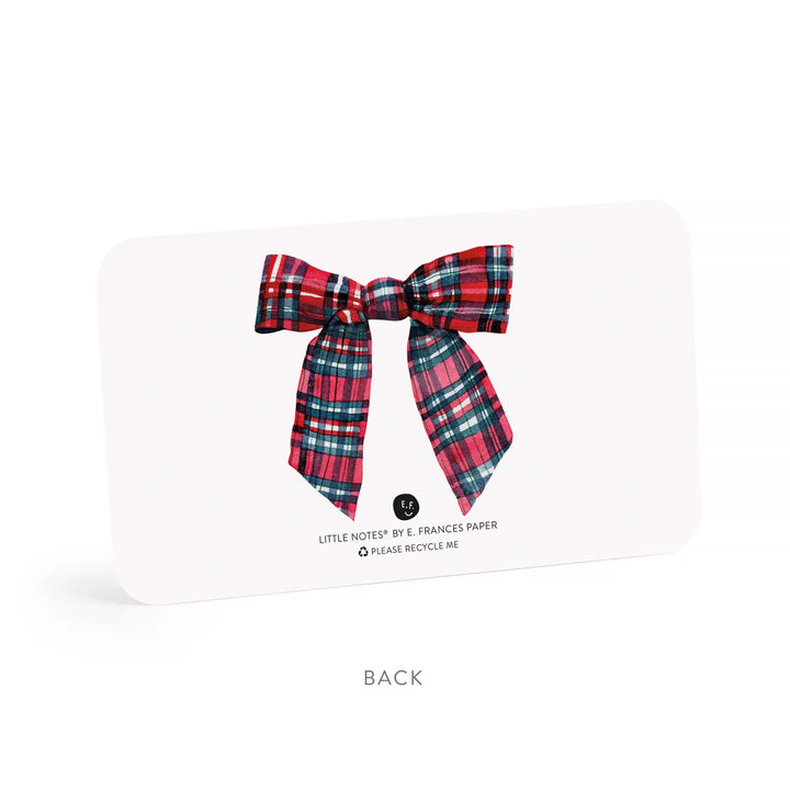 Plaid Bow Little Notes