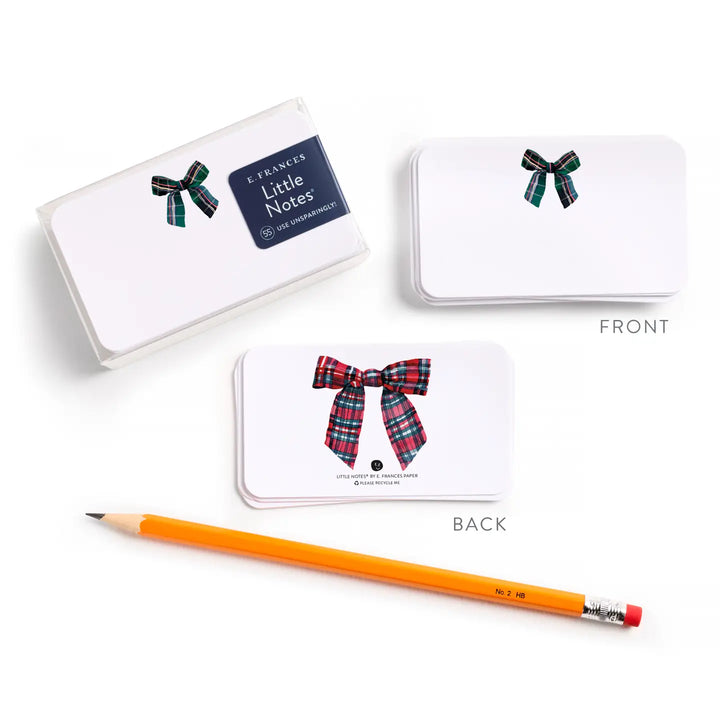 Plaid Bow Little Notes