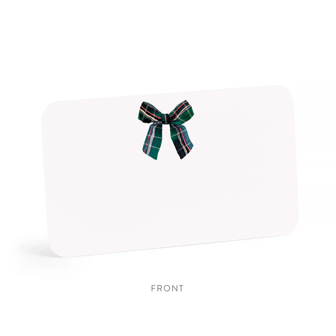 Plaid Bow Little Notes