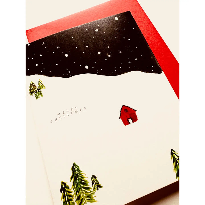 Red Barn Merry Christmas