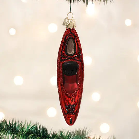 Red Kayak Ornament