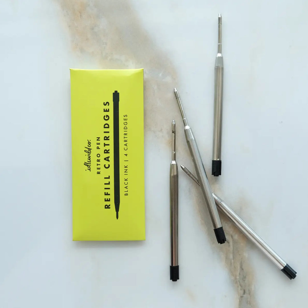 Black Ink Retro Pen Refills