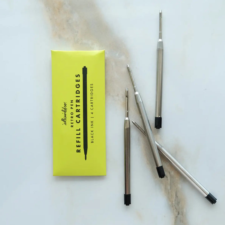 Black Ink Retro Pen Refills