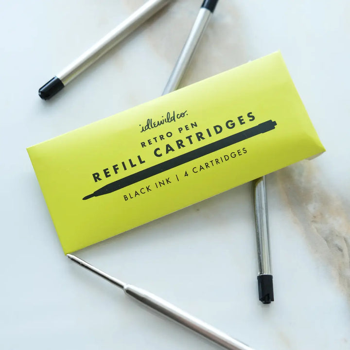 Black Ink Retro Pen Refills