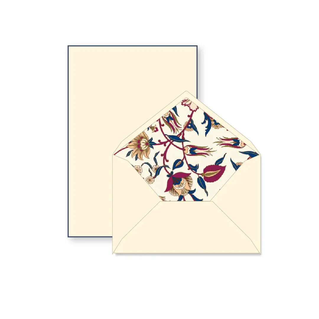 Rossi 1931 100% Cotton Bordered Writing Sheets Letter Set (Arabesque)