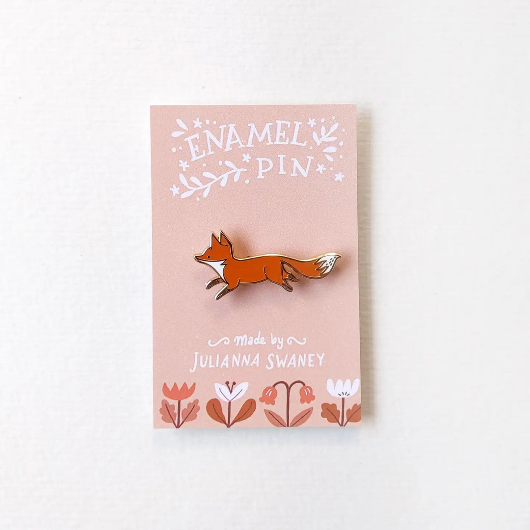 Running Fox Enamel Pin