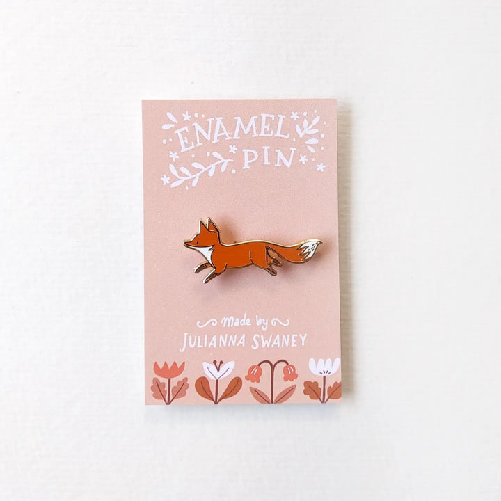 Running Fox Enamel Pin