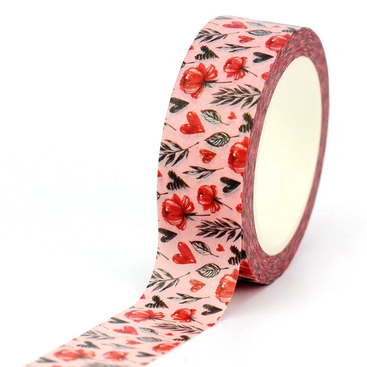 Hearts and Roses Washi Tape