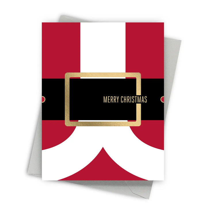 Santa's Belt Christmas Card