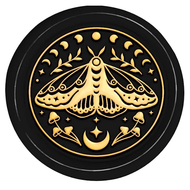 Wax Seal Stamp - Moth & Moon