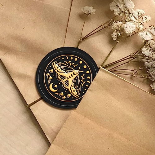 Wax Seal Stamp - Moth & Moon