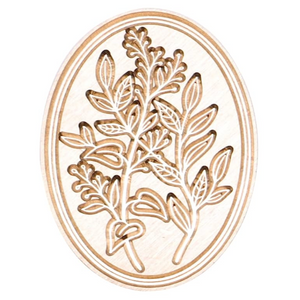 Wax Seal Stamp - Oval Branches