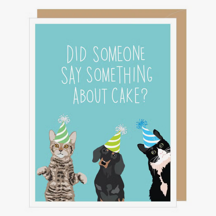 Something About Cake Birthday Card