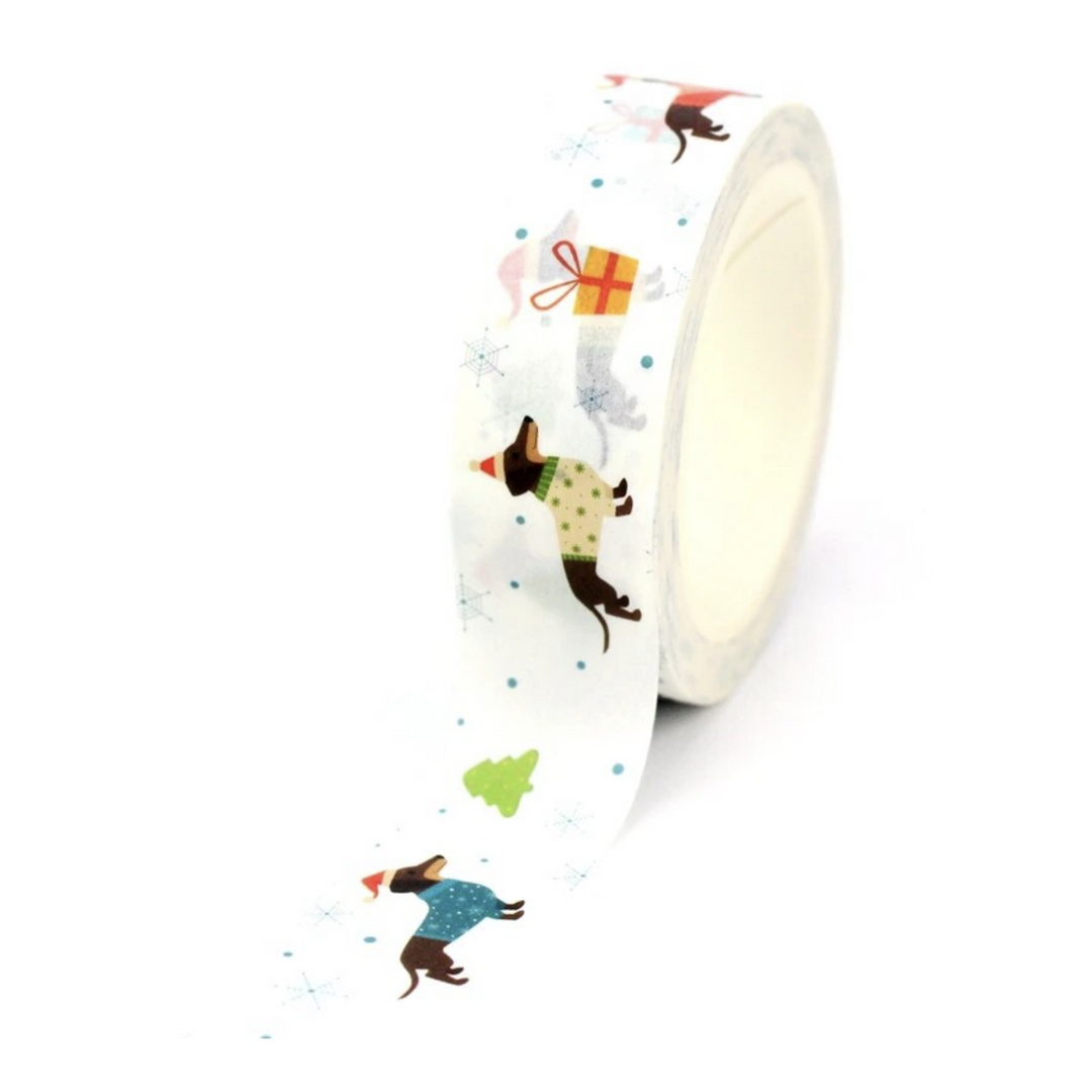 Holiday Dachshund Washi