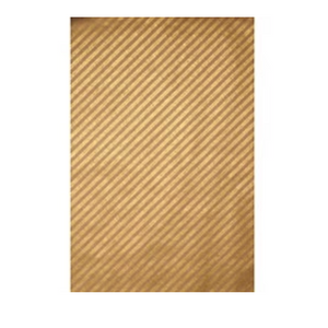 Gold Diagonal Stripes on Paper Bag Continuous Wrapping Paper Roll