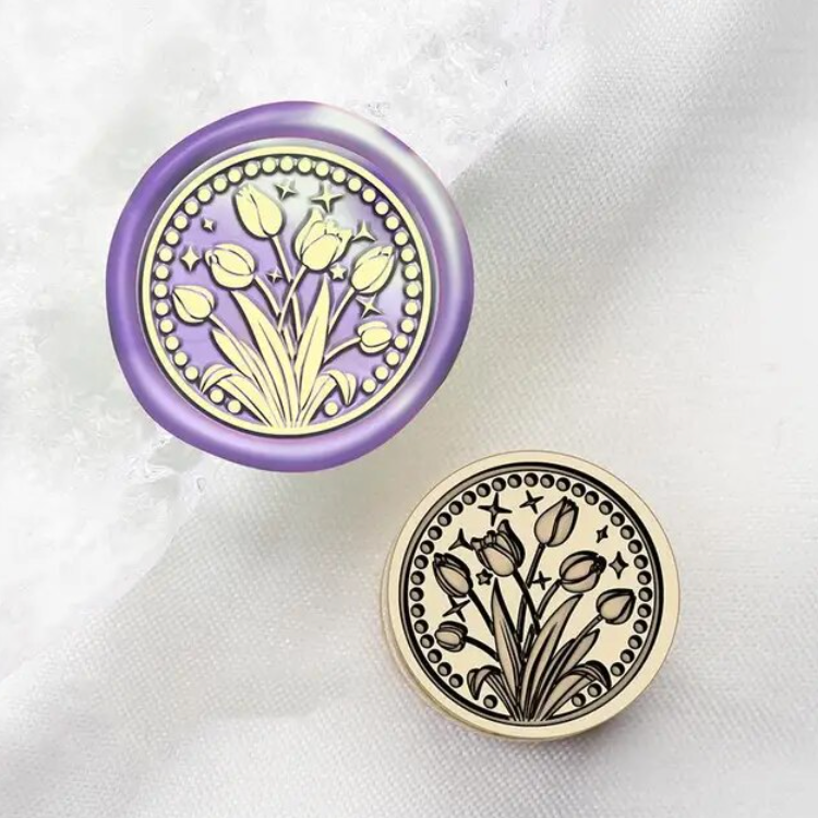 Wax Seal Stamp - Tulips