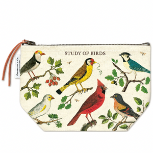 Study of Birds Vintage Pouch